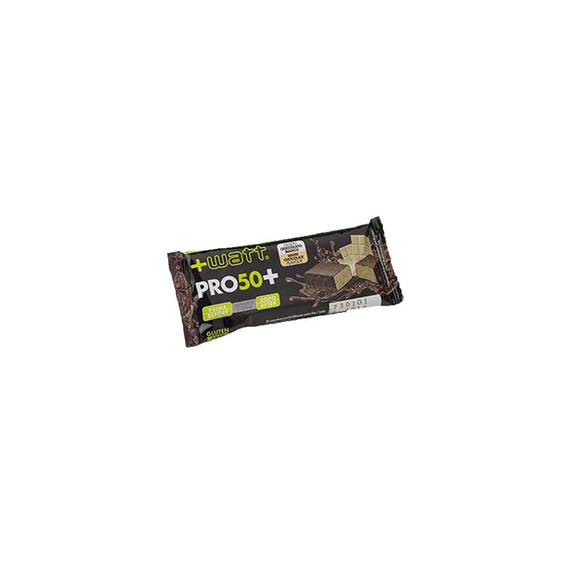 +Watt Pro50+ Barretta Proteica Cioccolato Bianco 50 g +Watt Pro50+ Barretta Proteica Cioccolato Bianco 50 g