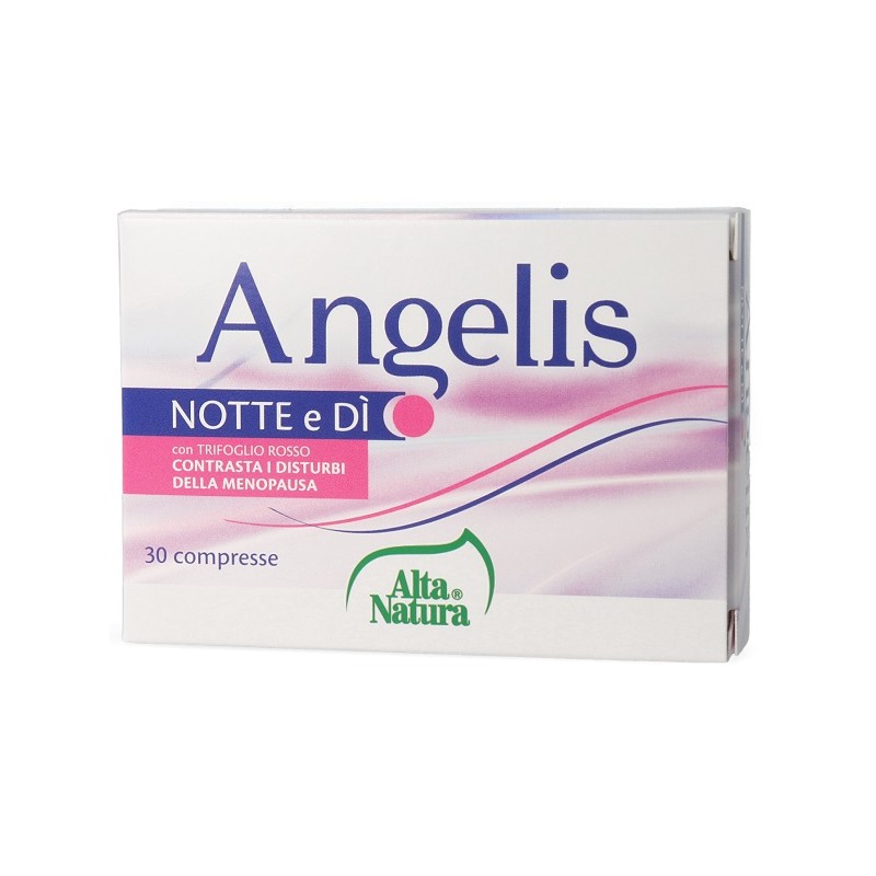 Formato di Alta Natura Angelis Notte e Di' Integratore per i Disturbi della Menopausa 30 Compresse Formato di Alta Natura Angelis Notte e Di' Integratore per i Disturbi della Menopausa 30 Compresse