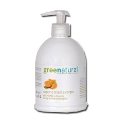 Flacone Greenatural Detergente Mani/Corpo Sapone Liquido 500 Ml