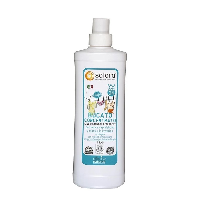 Officina Naturae Solara Bucato Senza Profumo Detersivo 1 Litro Officina Naturae Solara Bucato Senza Profumo Detersivo 1 Litro