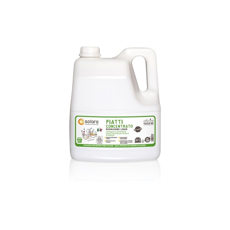 Officina Naturae Solara Piatti Senza Profumo Detergente 4 Litri Officina Naturae Solara Piatti Senza Profumo Detergente 4 Litri
