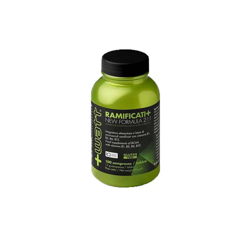 +Watt Ramificati+ B Loaded BCAA 2:1:1 con Vitamine B 100 Compresse