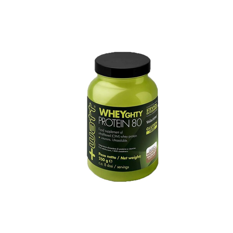 +Watt Wheyghty Protein 80 Nocciola Proteine Whey CFM 250 g
