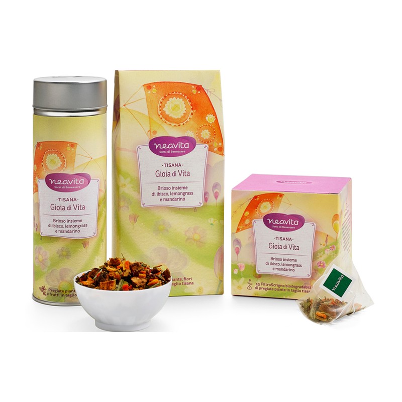 Neavita Tisana Gioia di Vita Ibisco Lemongrass Mandarino 15 Filtroscrigno Neavita Tisana Gioia di Vita Ibisco Lemongrass Mandarino 15 Filtroscrigno