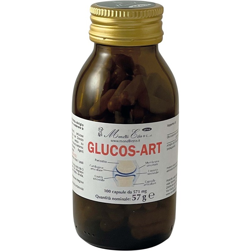 Glucos-art Glucosamina e Artiglio del Diavolo Articolazioni 100 Capsule Glucos-art Glucosamina e Artiglio del Diavolo Articolazioni 100 Capsule
