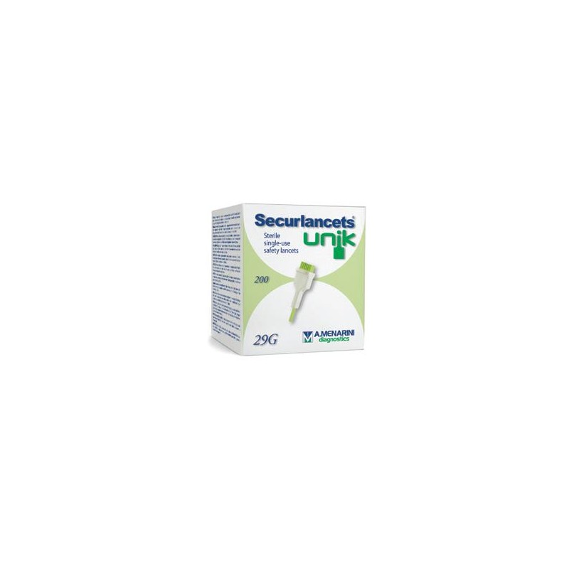 Securlancets Unik Lancette Pungidito Sterili 29G 200 Pezzi
