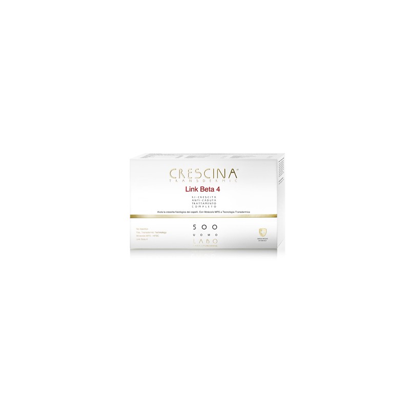 Crescina Transdermic Link Beta 4 Ri-Crescita 1300 Uomo 10+10 Fiale