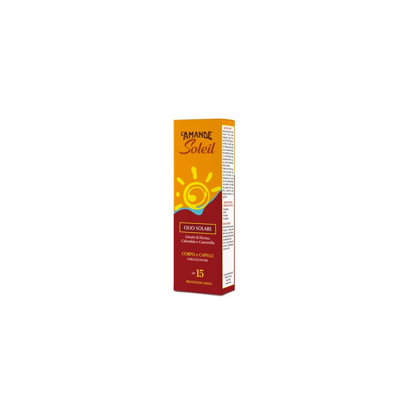 L'amande Soleil SPF15 Olio Solare Corpo e Capelli 125ml L'amande Soleil SPF15 Olio Solare Corpo e Capelli 125ml