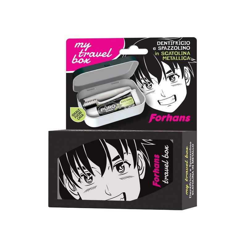 Forhans My Travel Box Boy Spazzolino e Dentifricio 12 ml Forhans My Travel Box Boy Spazzolino e Dentifricio 12 ml