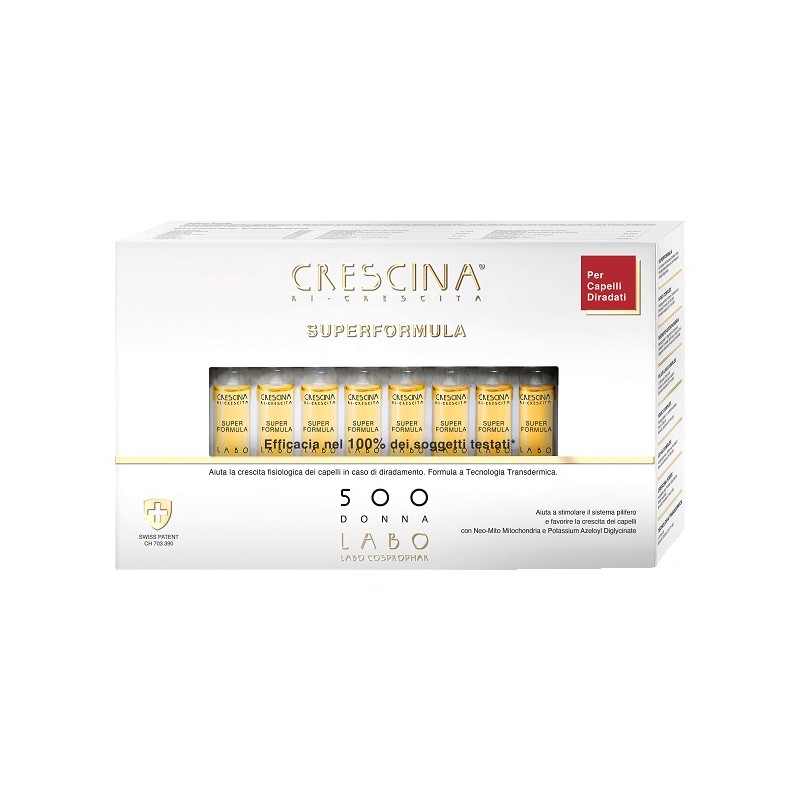 Crescina Superformula 500 Donna Capelli 20 Fiale