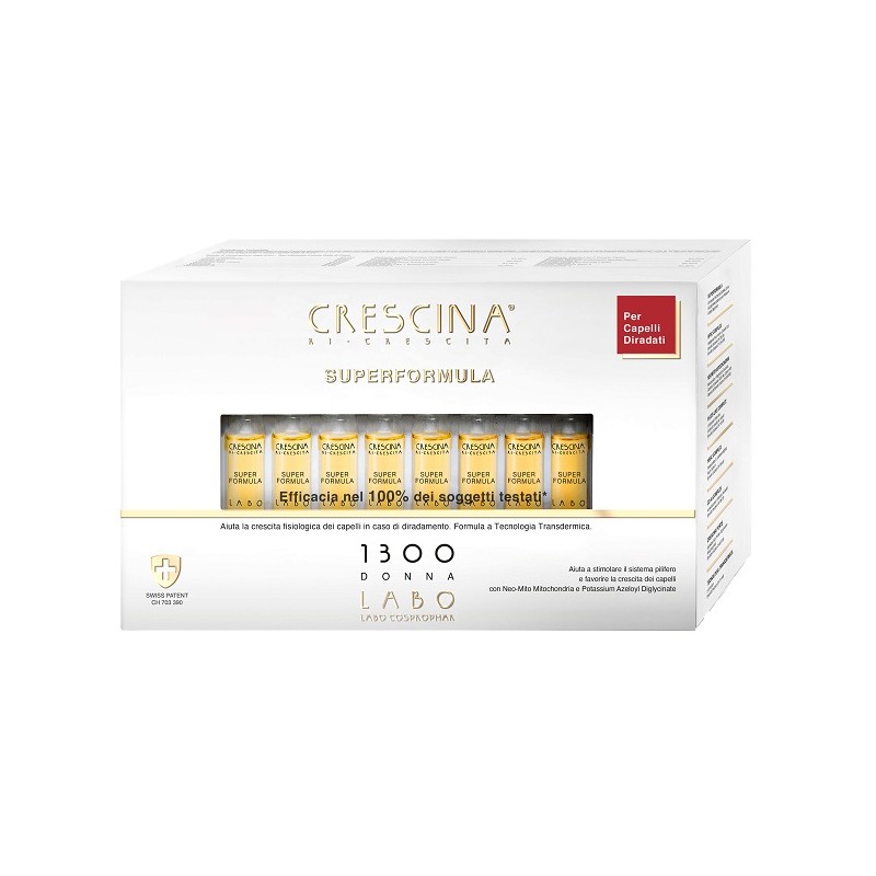 Crescina Superformula 1300 Donna Capelli 40 Fiale