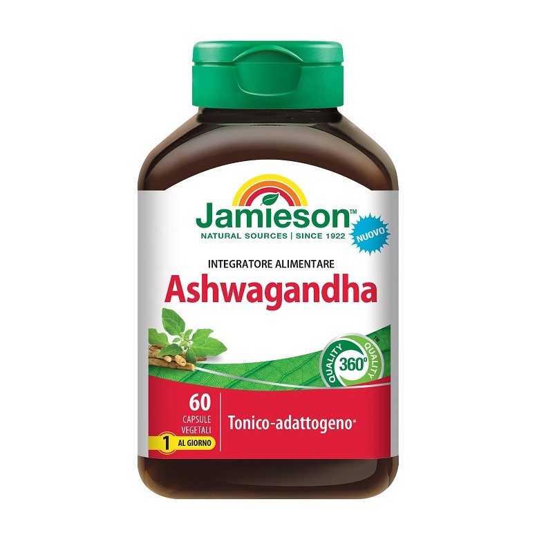 Jamieson Ashwagandha 600 mg Adattogeno Anti-Stress 60 Capsule