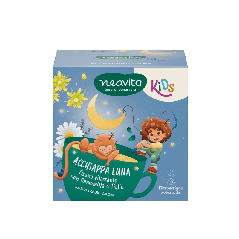 Neavita Kids Acchiappa Luna Tisana Rilassante Bambini 10 Filtri Neavita Kids Acchiappa Luna Tisana Rilassante Bambini 10 Filtri