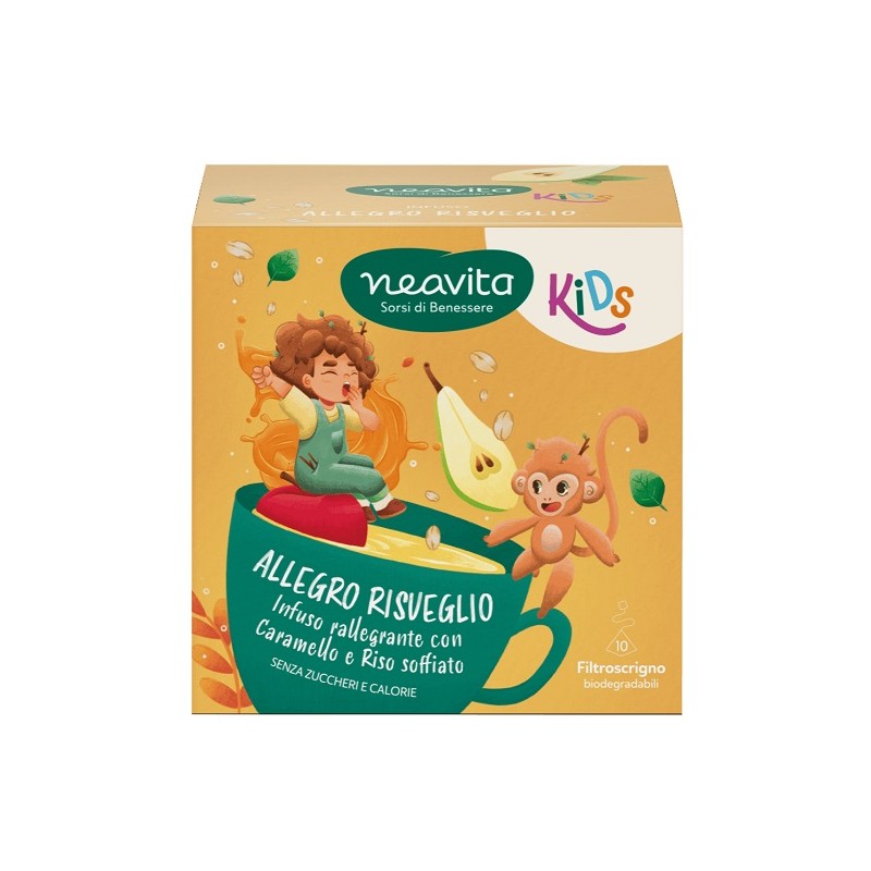 Neavita Kids Allegro Risveglio Tisana Colazione Bambini 10 Filtri Neavita Kids Allegro Risveglio Tisana Colazione Bambini 10 Filtri