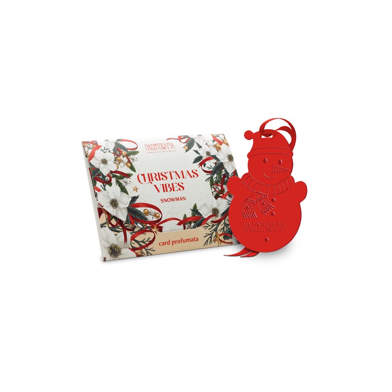 Nasoterapia Card Profumate Snowman per Armadi e Cassetti 10 Pz