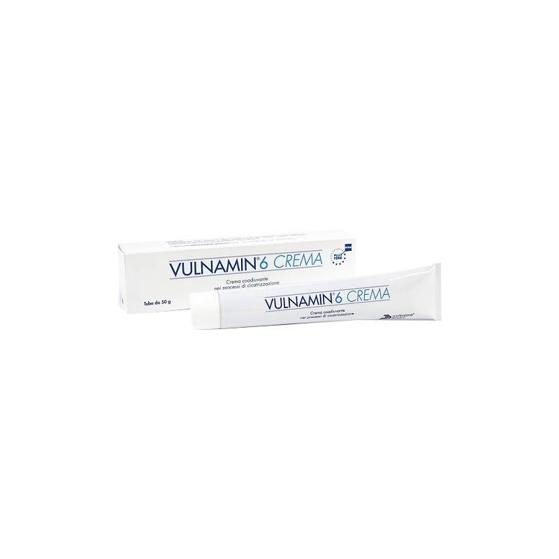 Vulnamin 6 Crema Medicazione per Ulcere e Ferite 50 g