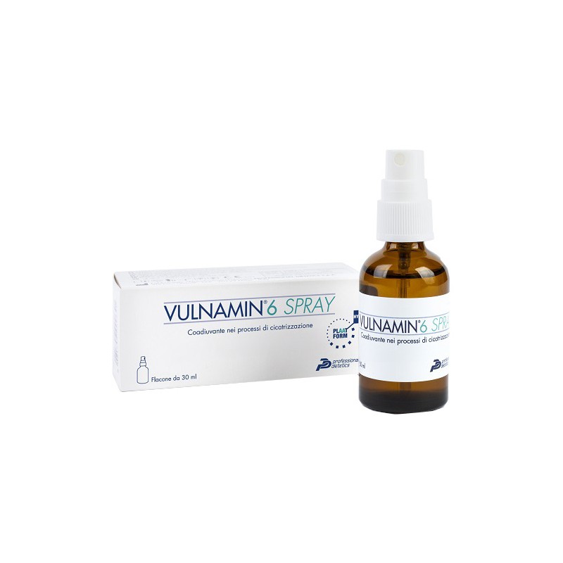 Vulnamin 6 Spray Medicazione per Ferite e Ulcere 30 ml Vulnamin 6 Spray Medicazione per Ferite e Ulcere 30 ml