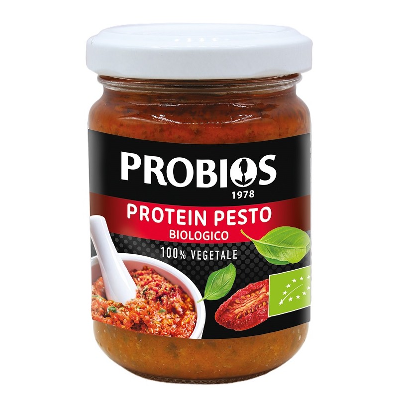 Vasetto Probios Protein Pesto Rosso Condimento Biologico per Pasta 130 G Vasetto Probios Protein Pesto Rosso Condimento Biologico per Pasta 130 G
