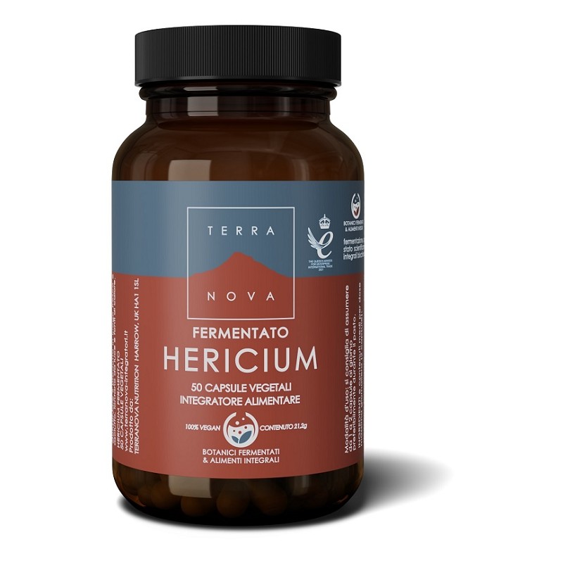 Terranova Hericium Fermentato 50 Capsule Vegetali da 424 mg