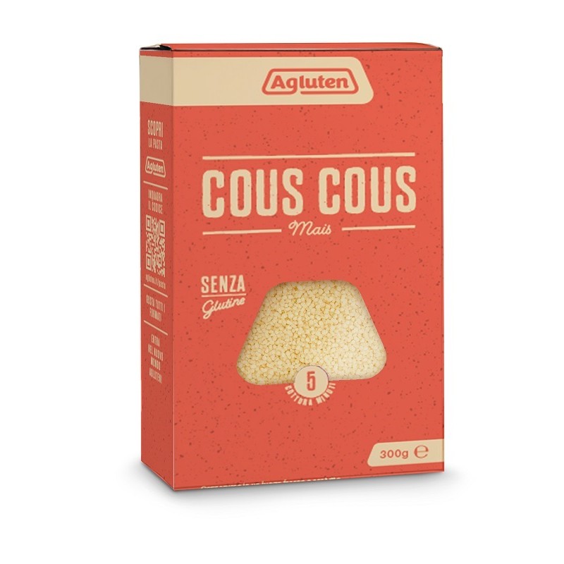 Agluten Cous Cous Mais Senza Glutine per Celiaci 300 g Agluten Cous Cous Mais Senza Glutine per Celiaci 300 g