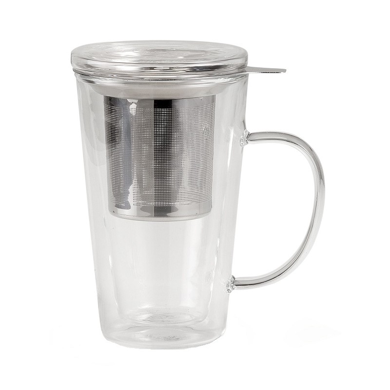 Neavita Infusiera Vetro Doppia Parete con Filtro Acciaio 300 ml Neavita Infusiera Vetro Doppia Parete con Filtro Acciaio 300 ml