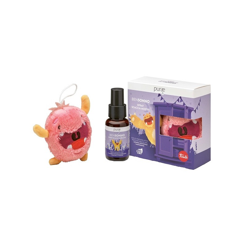 Purae Bensonno Spray Scacciamostri con Peluche Trudi Rosa 50 Ml Purae Bensonno Spray Scacciamostri con Peluche Trudi Rosa 50 Ml