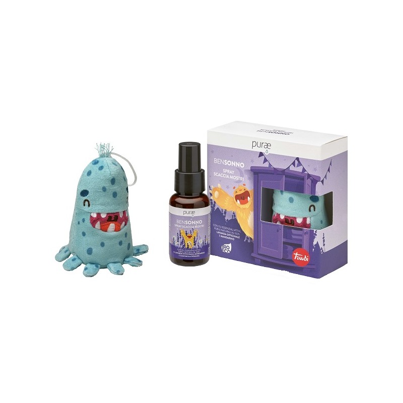 Purae Bensonno Spray Scacciamostri con Peluche Trudi Turchese 50 Ml Purae Bensonno Spray Scacciamostri con Peluche Trudi Turchese 50 Ml