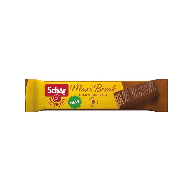 Schar Maxi Break Barretta Cioccolato Latte Senza Glutine 38 g Schar Maxi Break Barretta Cioccolato Latte Senza Glutine 38 g