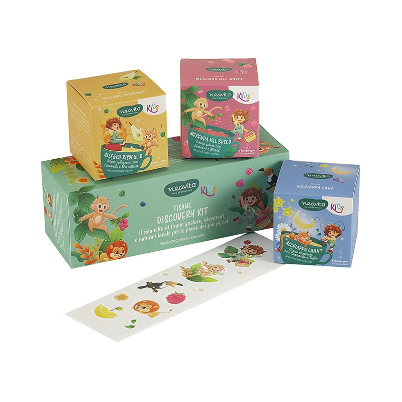 Neavita Discovery Kit Tisane Bambini 3 Varianti 15 Filtri Neavita Discovery Kit Tisane Bambini 3 Varianti 15 Filtri