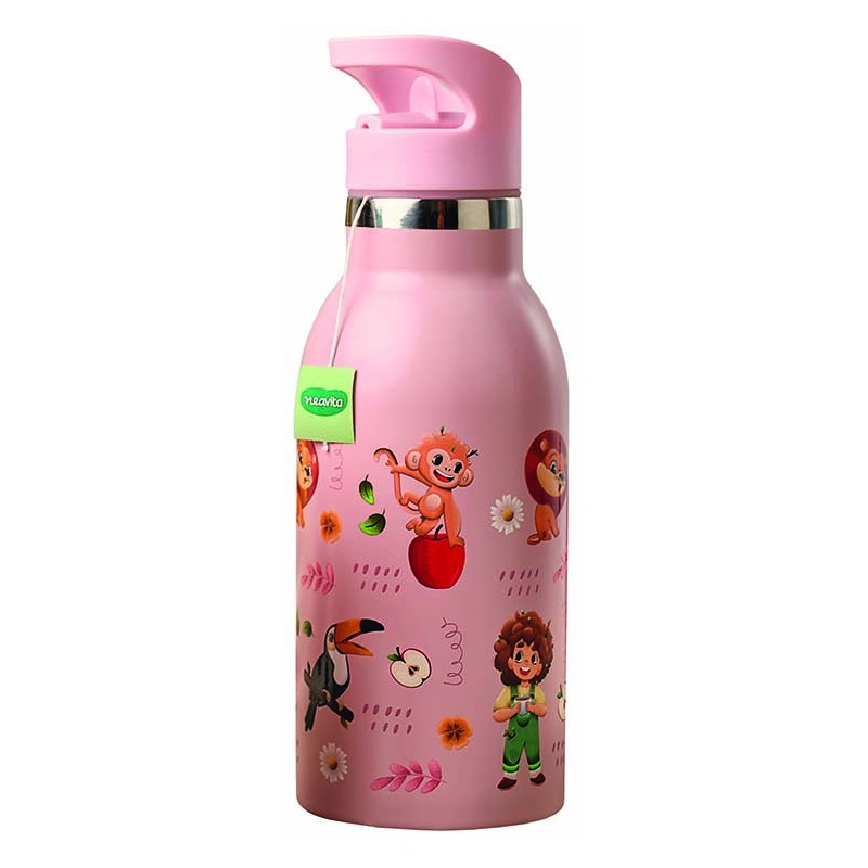 Neavita Bottiglia Thermos Kids Rosa Borraccia 400 ml Neavita Bottiglia Thermos Kids Rosa Borraccia 400 ml