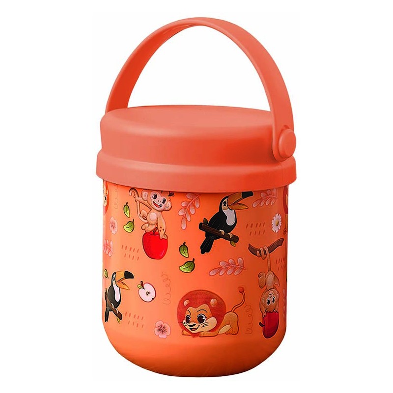 Neavita Porta Merenda Kids Arancione Contenitore Snack 300 ml Neavita Porta Merenda Kids Arancione Contenitore Snack 300 ml