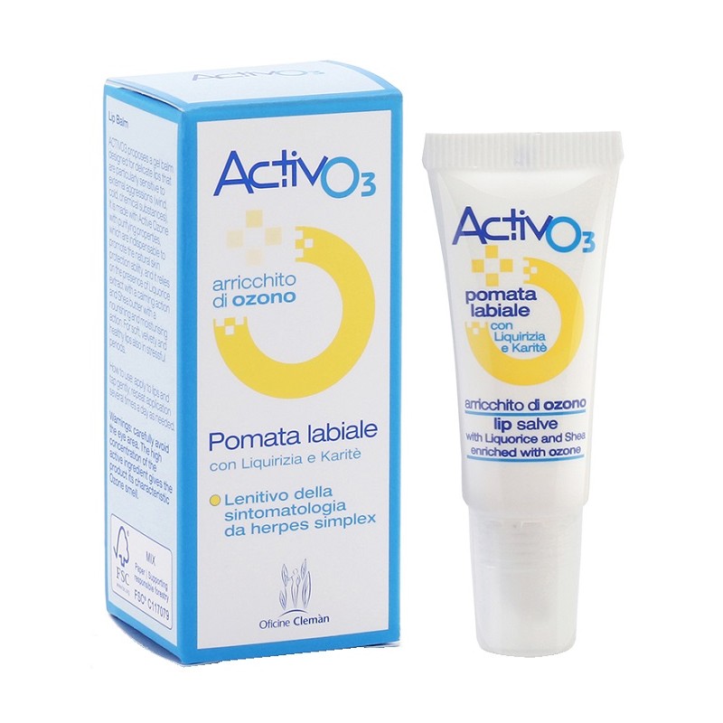 Activo3 Pomata Labiale Oficine Cleman Ozono Labbra 15 ml