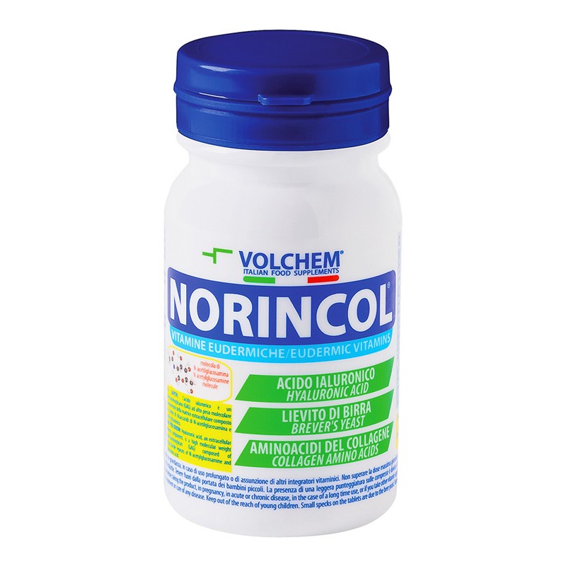 Norincol Integratore Pelle con Collagene e Acido Ialuronico 80 Capsule