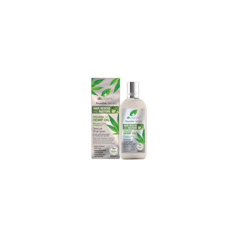 Dr Organic Hemp Oil Rescue Shampoo Crescita e Anti-Caduta 265 ml