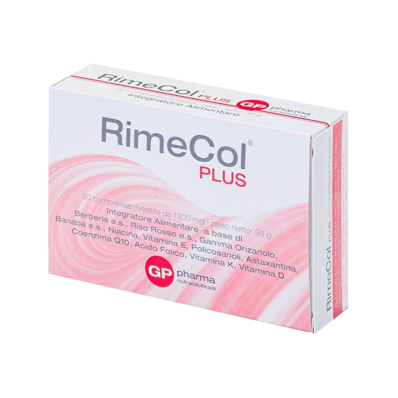 GP Nutraceuticals Rimecol Plus Colesterolo Berberina e Riso Rosso 30 Compresse