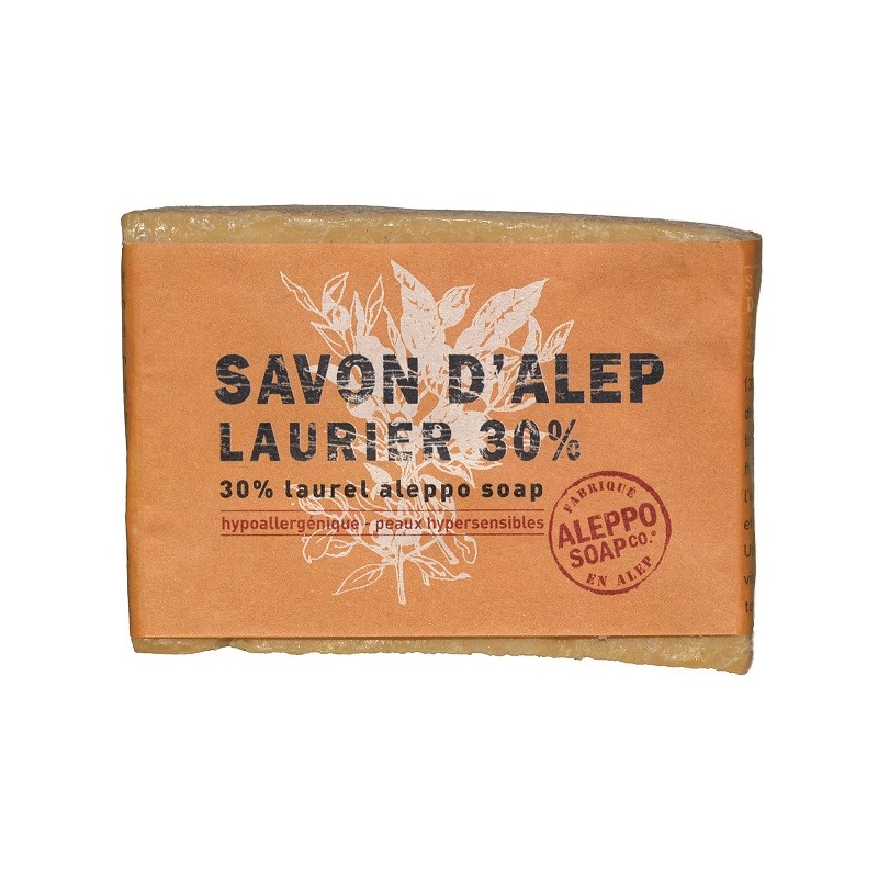 Sapone di Aleppo 30% Olio di Alloro Pelle Grassa 200 g Sapone di Aleppo 30% Olio di Alloro Pelle Grassa 200 g