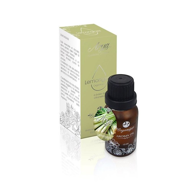Arya HD Lemongrass Organique Olio Essenziale Citronella 15 ml Arya HD Lemongrass Organique Olio Essenziale Citronella 15 ml