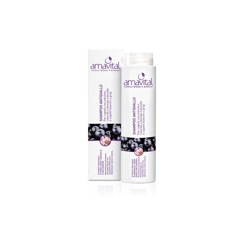 Amavital Shampoo Antigiallo Capelli Biondi e Bianchi 250 ml