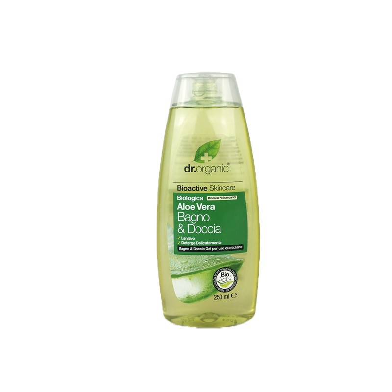 Dr Organic Aloe Bodywash Bagnodoccia Lenitivo all'Aloe Vera Biologica 250 ml Dr Organic Aloe Bodywash Bagnodoccia Lenitivo all'Aloe Vera Biologica 250 ml