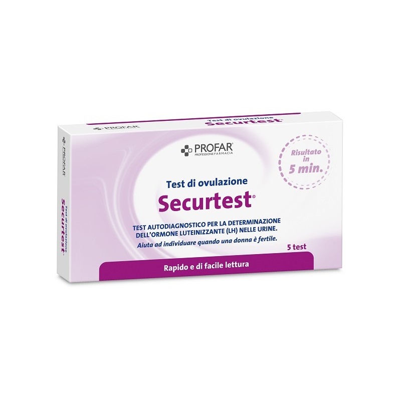 Securtest Ovulazione Profar Test Fertilità LH 5 Test