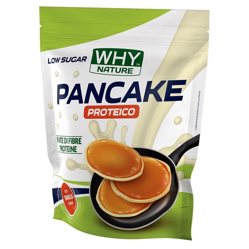 Whynature Low Sugar Pancake Vaniglia Proteico 1000 g
