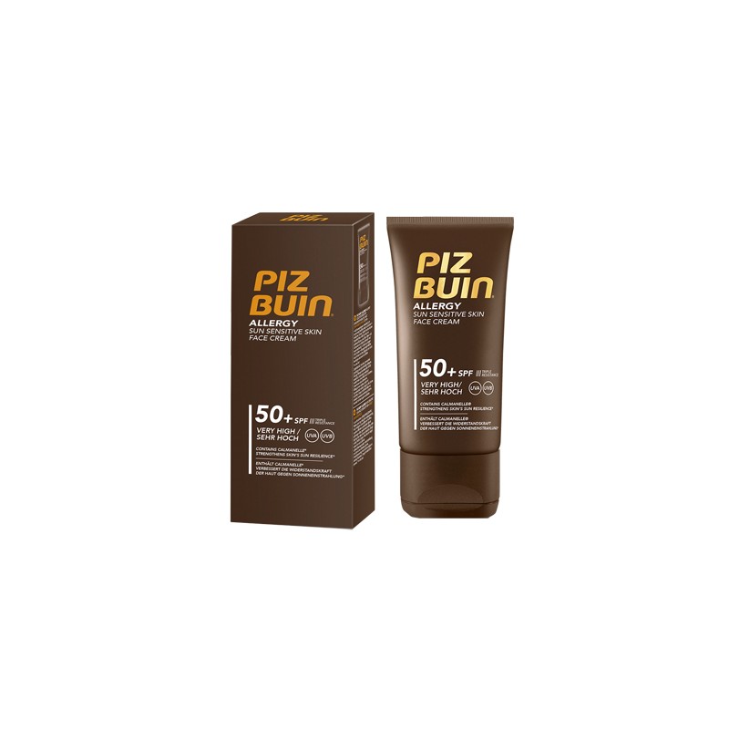 Piz Buin Allergy Crema Viso SPF 50+ Pelle Sensibile 50 ml Piz Buin Allergy Crema Viso SPF 50+ Pelle Sensibile 50 ml