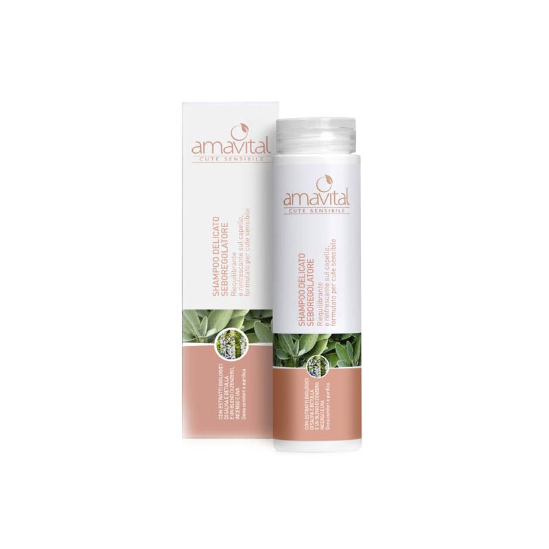Amavital Shampoo Delicato Seboregolatore Salvia Betulla 200 ml Amavital Shampoo Delicato Seboregolatore Salvia Betulla 200 ml