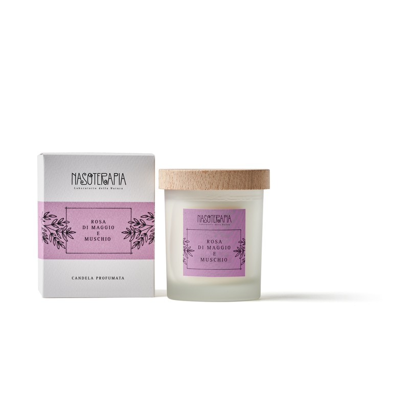 Candela Rosa Di Maggio Muschio Profumo Casa 180 G Candela Rosa Di Maggio Muschio Profumo Casa 180 G