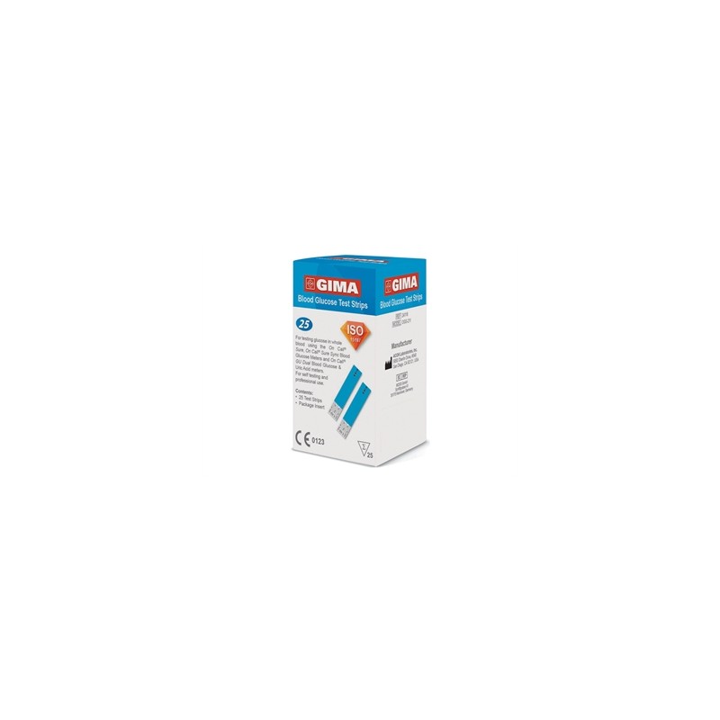 Strisce Misurazione Glicemia Per Glucometro Bluetooth Gima 25 Pezzi Strisce Misurazione Glicemia Per Glucometro Bluetooth Gima 25 Pezzi