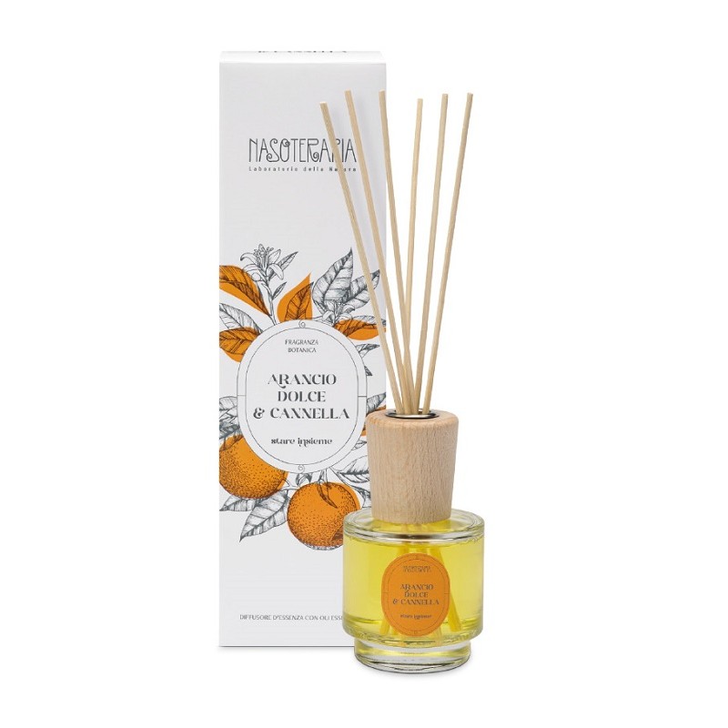 HP Italia Diffusore a Bastoncini Arancio Dolce e Cannella 100 ml