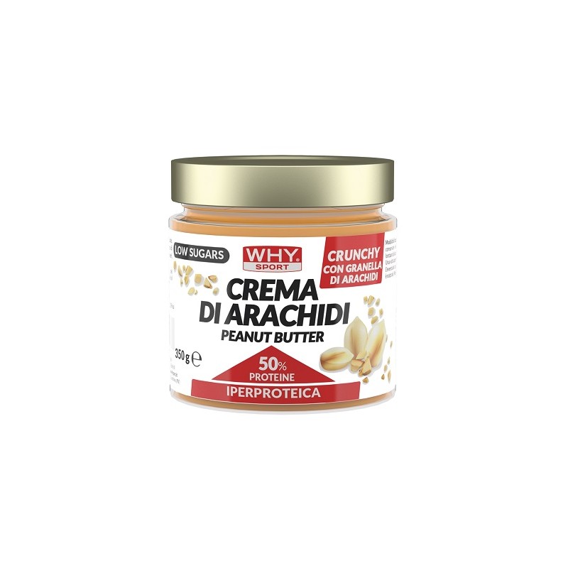Whysport Crema di Arachidi Crunchy Proteica 350 g Whysport Crema di Arachidi Crunchy Proteica 350 g