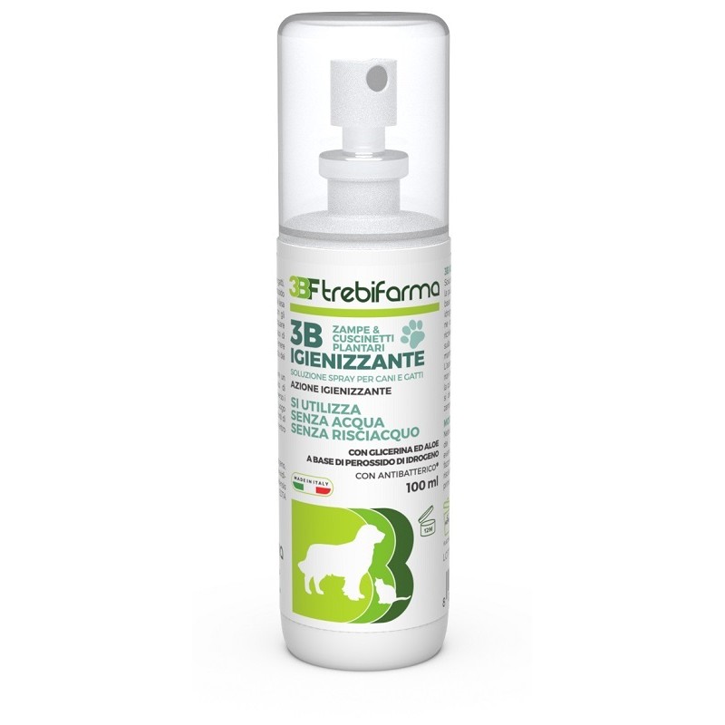 3b Igienizzante Zampe Spray Cani e Gatti 100 ml 3b Igienizzante Zampe Spray Cani e Gatti 100 ml