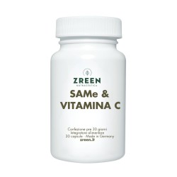 Barattolo Zreen Same e Vitamina C Integratore Funzione Psicologica 30 Capsule Barattolo Zreen Same e Vitamina C Integratore Funzione Psicologica 30 Capsule