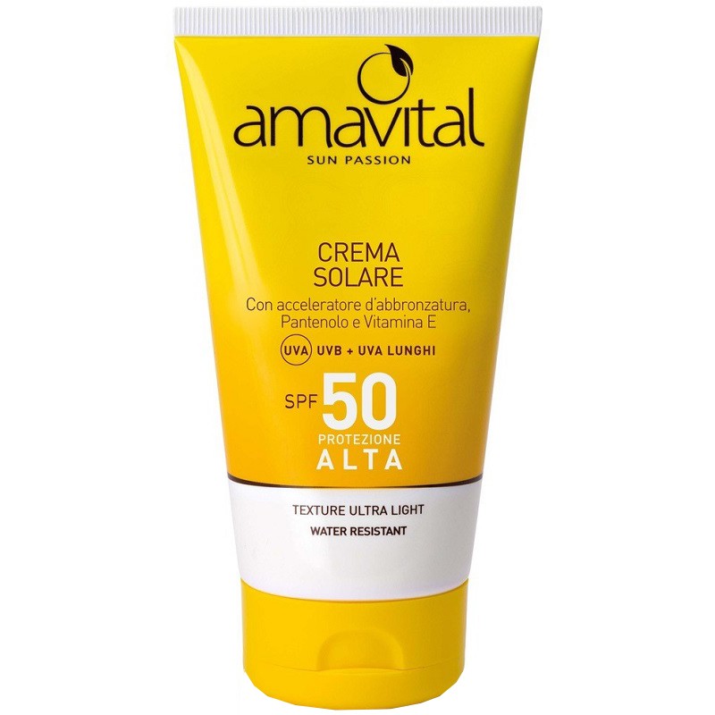 Amavital Sun Passion Crema Solare Spf 50 con Tirosina 150 Ml